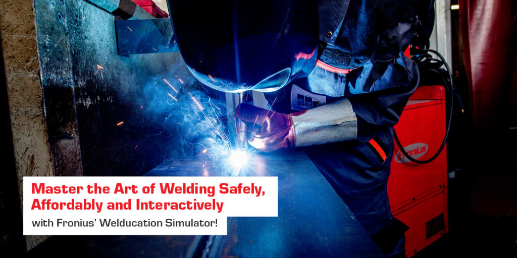 This is an image for a news article content about Mastering Welding: The Fronius Welducation Simulator