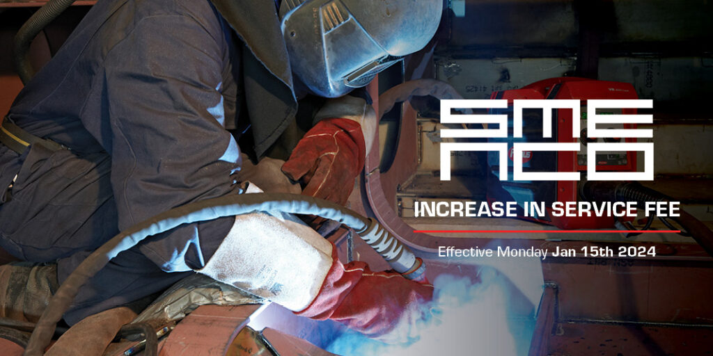 This is an image about SMENCO Serviec Rates Increase effective Jan 15, 2024