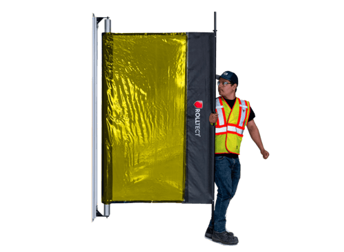 ROLLTECT – Retractable Weld Screens for Traditional Welding